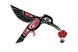 The Hummingbird is regularly featured in Northwest Native subject matter and appears in hand carved wood and jewellery pieces at Nicol Street Pawnbrokers