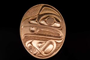 Hand Carved Native designed Eagle pendant at Nicol Street Pawnbrokers, Nanaimo, B.C.